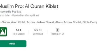 Aplikasi Muslim Pro : Al-Quran Kiblat